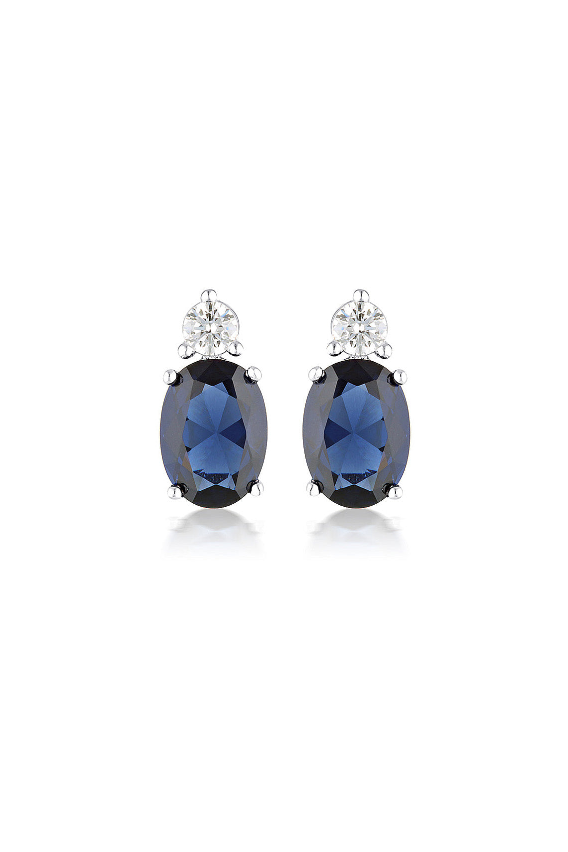 AURORA AUSTRALIS EARRINGS SILVER/SAPPHIRE