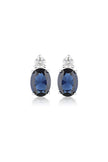 AURORA AUSTRALIS EARRINGS SILVER/SAPPHIRE