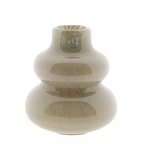 VASE SKRZYSZOW S- H16 D14 cm - TAUPE