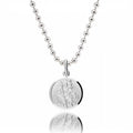 Classic Small St Christopher Necklace Sterling Silver 14mm