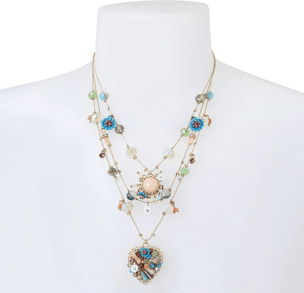 Bohemian Multi-layer Handmade Heart-shaped Beaded Women's Necklace