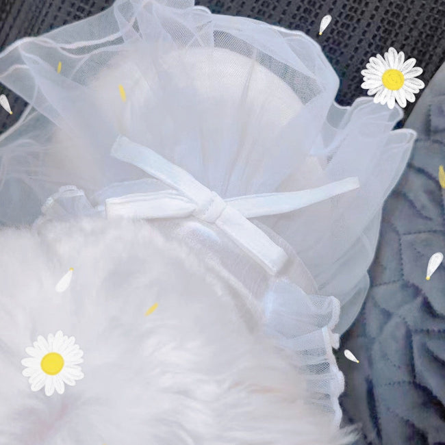 Korean White Sarong Dog Skirt
