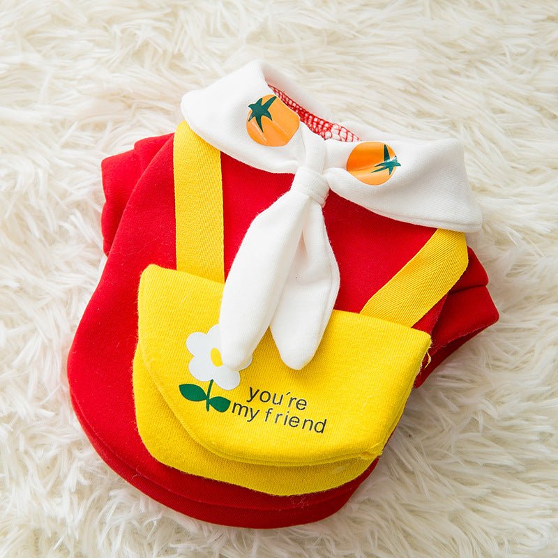 Fashion Cute Cartoon Pet Autumn And Winter Clothes