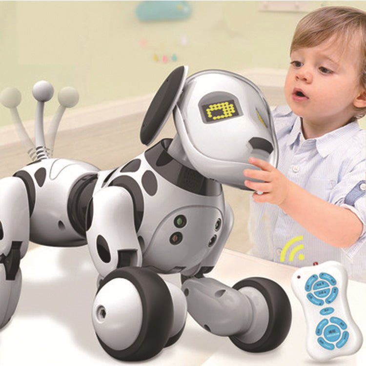 Perro robot inteligente de control remoto eléctrico, juguete electrónico para mascotas, inteligente, para niños