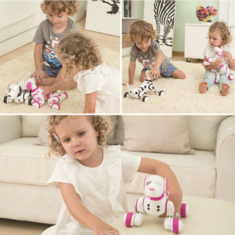Perro robot inteligente de control remoto eléctrico, juguete electrónico para mascotas, inteligente, para niños