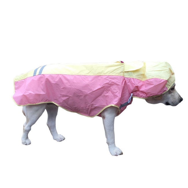 Großer Hundemantel Regenmantel mit reflektierenden Streifen Husky Mops Haustier-Regenmantel