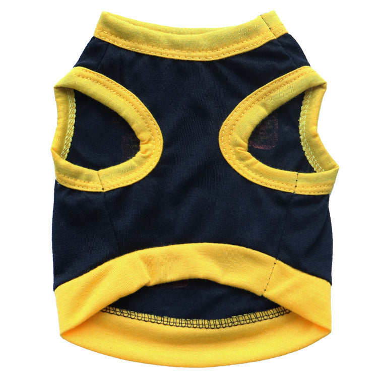 Pet Supplies Dog Clothing Cotton Jersey Printed  Sports Small Dog Vest