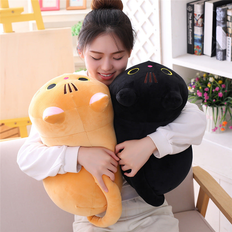 Muñeca de peluche linda de gato gordo, muñeca de trapo suave y linda de gato