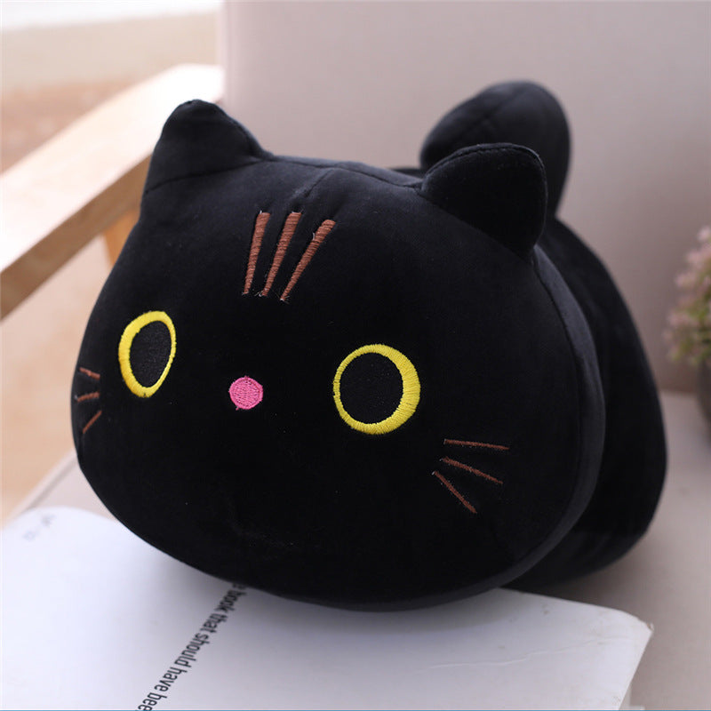 Muñeca de peluche linda de gato gordo, muñeca de trapo suave y linda de gato