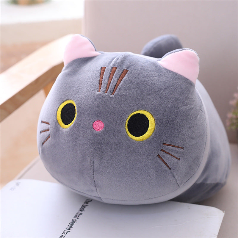 Muñeca de peluche linda de gato gordo, muñeca de trapo suave y linda de gato
