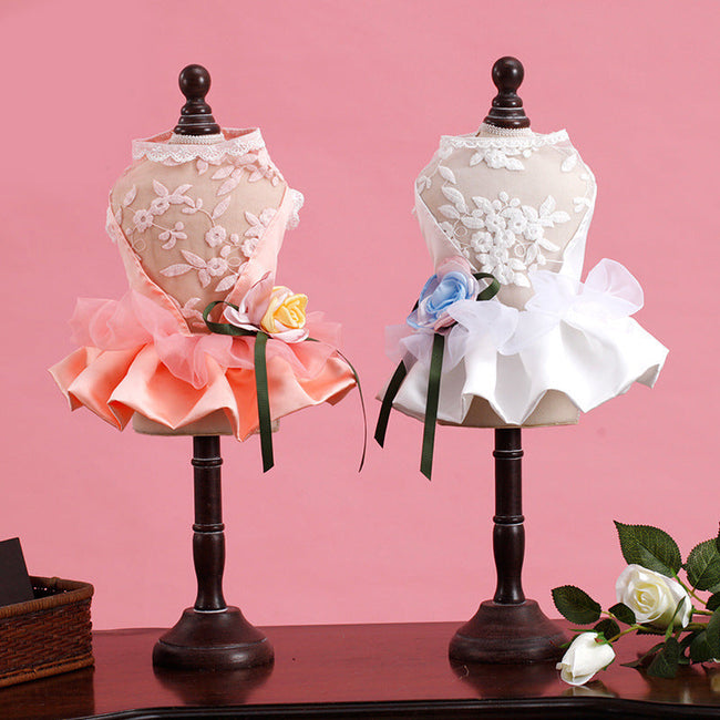 Haustierkleidung Hundekleidung koreanische Version gepolsterter Pettiskirt Abendkleid Hochzeitskleid