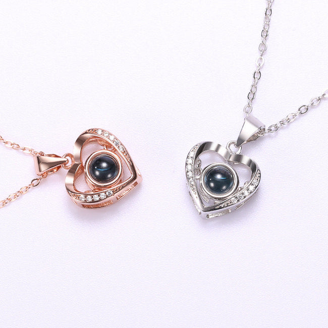 Anhänger Halskette Für Frauen Mädchen Liebe Speicher Herz Halskette Valentinstag Geschenk