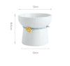 Household Simple And Cute Ceramic Pet Drinking Bowl