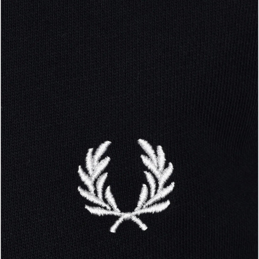 Tipped Hooded Sweatshirt Black
