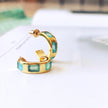 Cora Chunky Huggie Hoops Pariba Onyx
