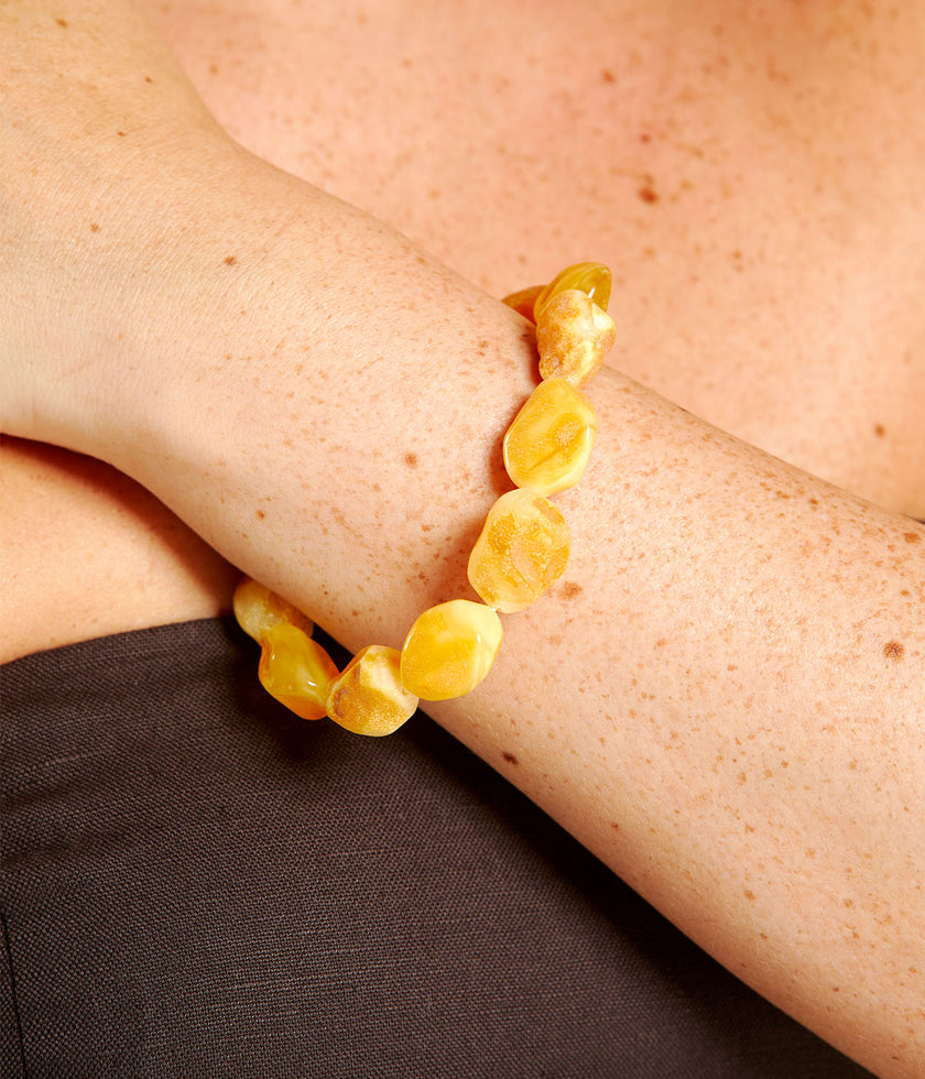Yellow Tone Unisex Bracelet