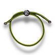 Rope Bracelet - Lime Green Stripe