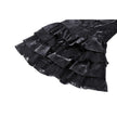 Dark in Love Harriet Punk Shiny PU Leather Layered Dress