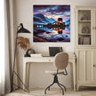 Twilight Highlands Castle Canvas