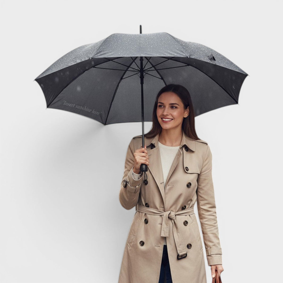 Long Umbrella Dark Grey