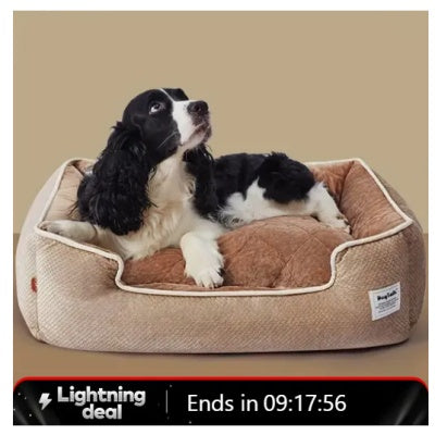 Arena para perros y gatos espesa, cálida de invierno, desmontable y lavable
