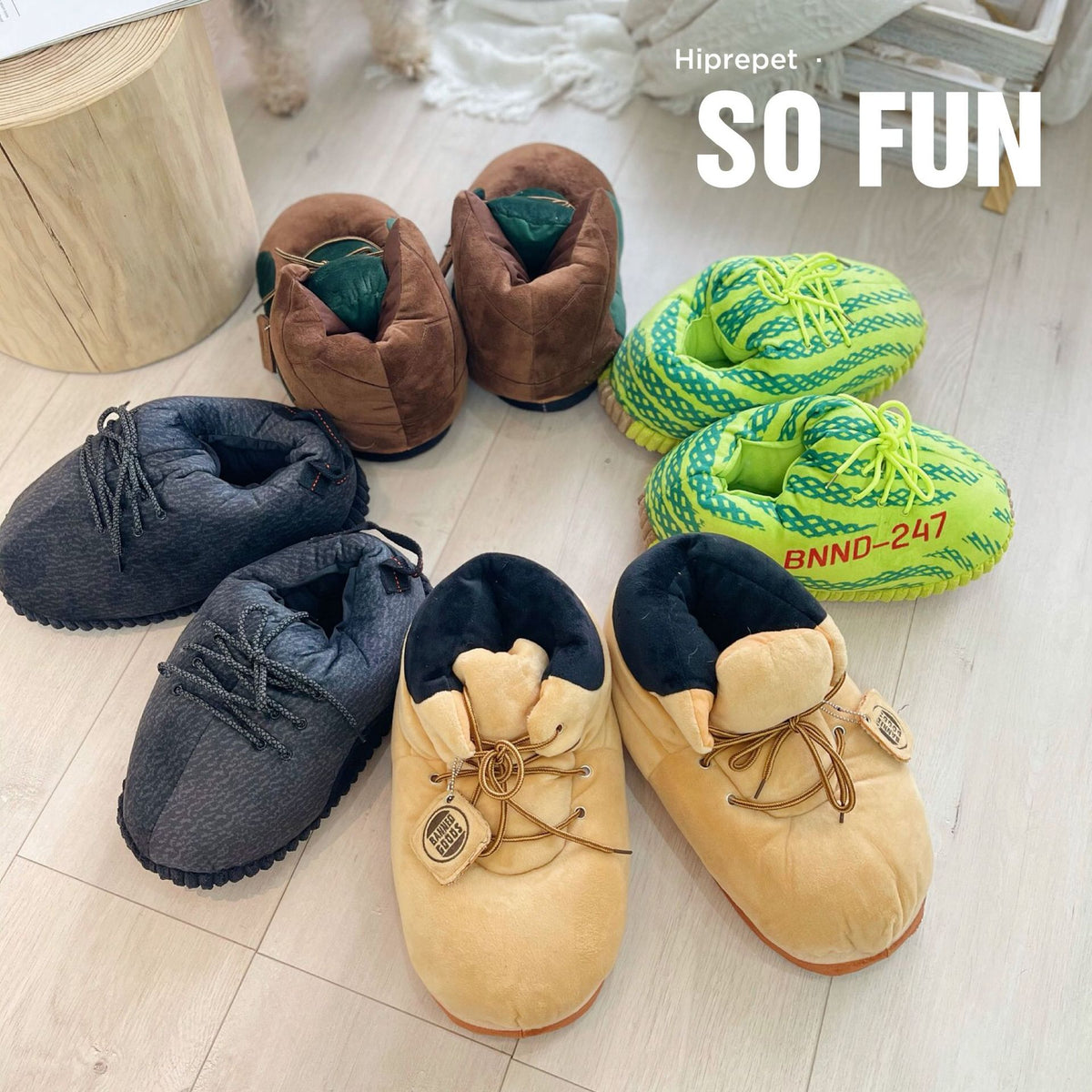 Shoes Big Dog Plush Toy Cat Pillow