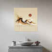 Tranquil Mountain Splash Canvas