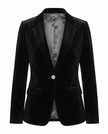 Women's Black Velvet Blazer