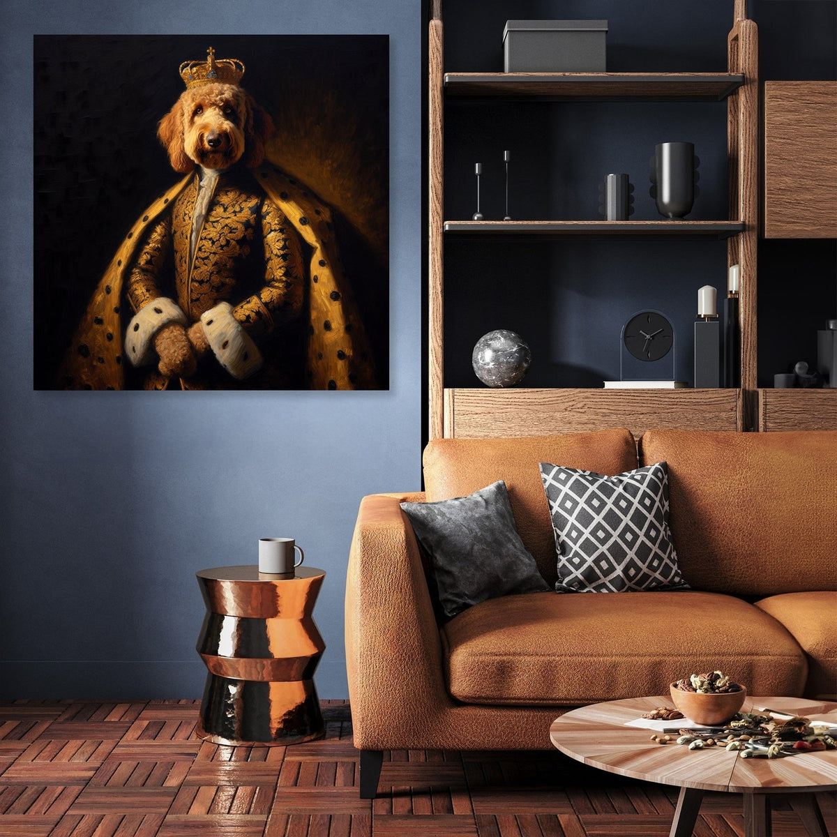 Regal Labradoodle Nostalgia Canvas