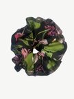 Organic Cotton floral black scrunchie - Azaria | No More Nobody