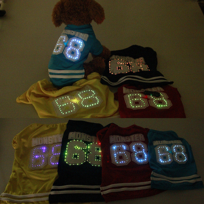 Ropa para mascotas con LED luminoso