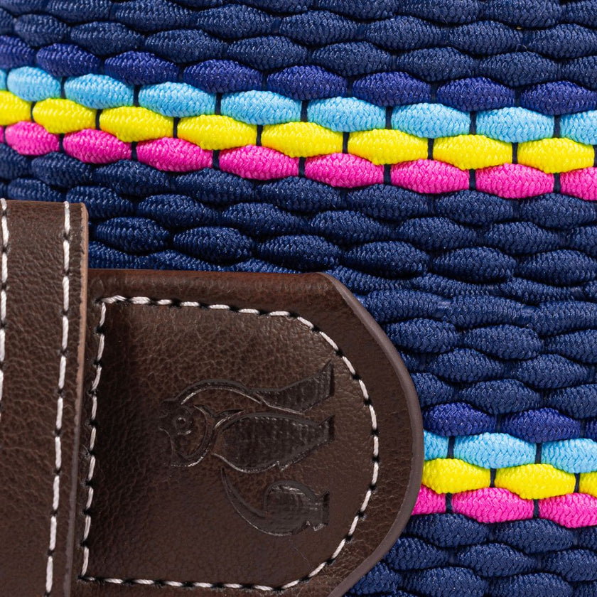 Woven Belt - Neon Fine Stripe