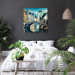 Sunny Day at Dragon Bridge Canvas