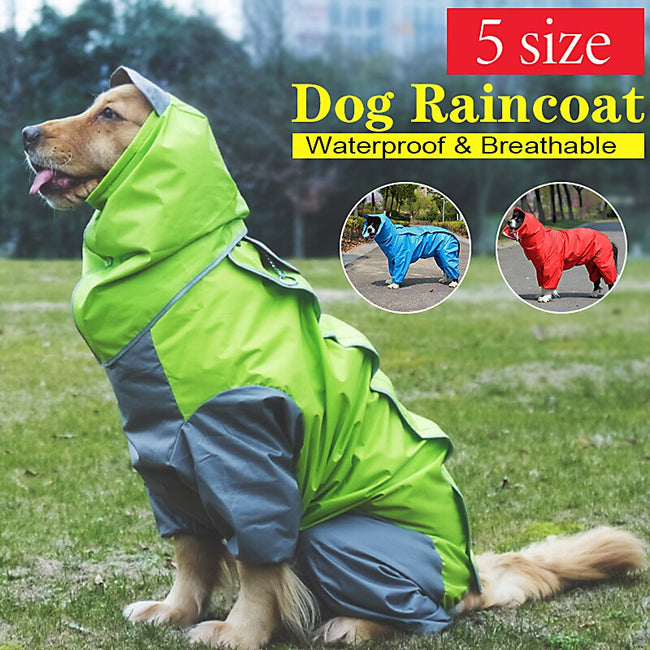 Vierbeinige All-inclusive-Haustier-Regenkleidung