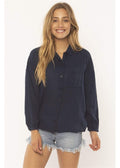 Sisstrevolution Tucked away woven top