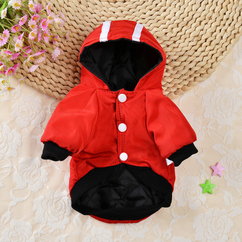 Warm double-layer pet clothes