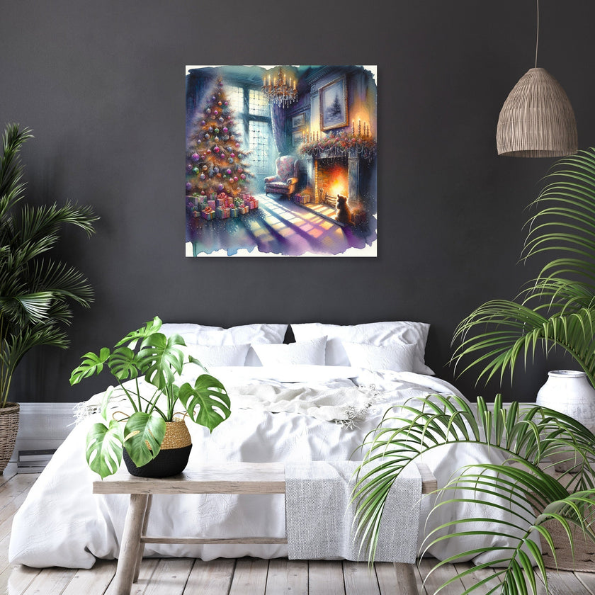 Solitary Christmas Nostalgia Canvas