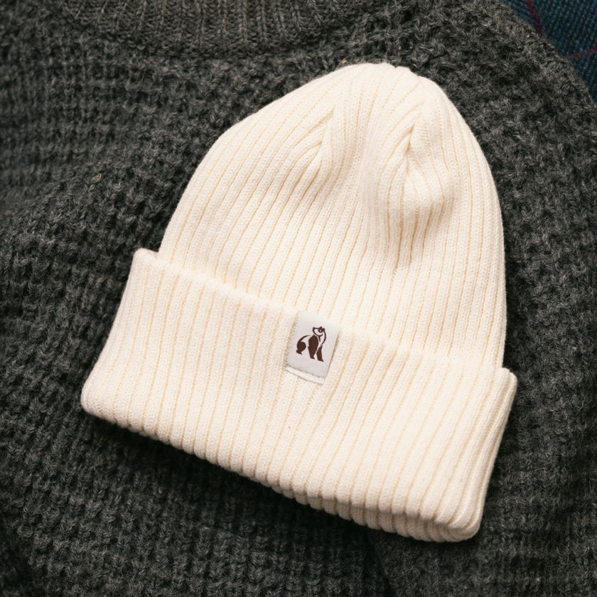 Organic Cotton Beanie - Cream