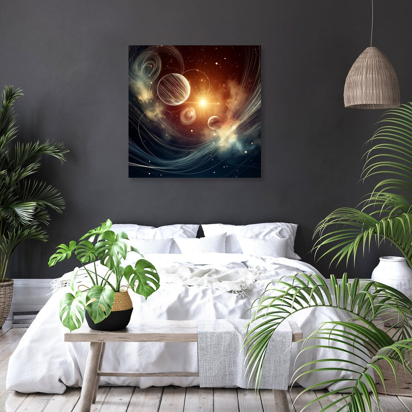 Nebula Lines Canvas