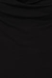 Necessary Evil Aphrodite Plunge Cowl Neck Top - Faux Leather Gothic Going Out Top