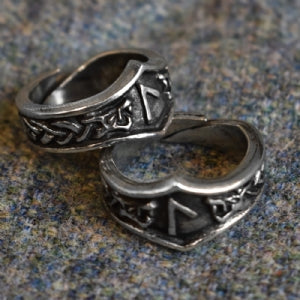 Laguz Letter L Rune Ring - Adjustable
