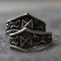 Dagaz Letter D Rune Ring - Adjustable