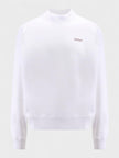 Bílá mikina Off-White Scratch Arrow Skate Crewneck