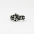 Wunjo Letter W rune Ring - Adjustable