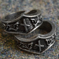 Naudiz Letter N Rune Ring - Adjustable