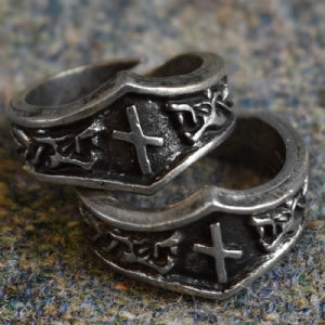 Naudiz Letter N Rune Ring - Adjustable