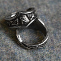 Raido Letter R Rune Ring - Adjustable