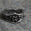 Peorth Letter P Rune Ring - Adjustable
