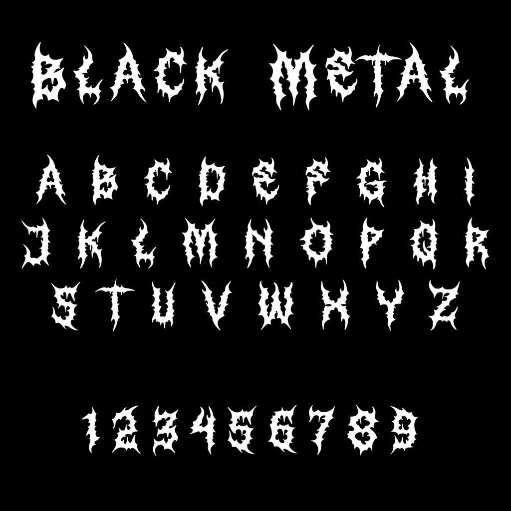 Black Metal Personalised Name Necklace