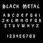 Black Metal Personalised Name Necklace